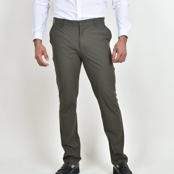 Pantalón De Vestir Smart Casual Verde