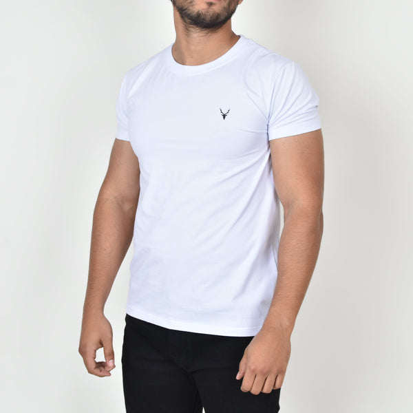 Playera Esencial Moller Brand Blanca