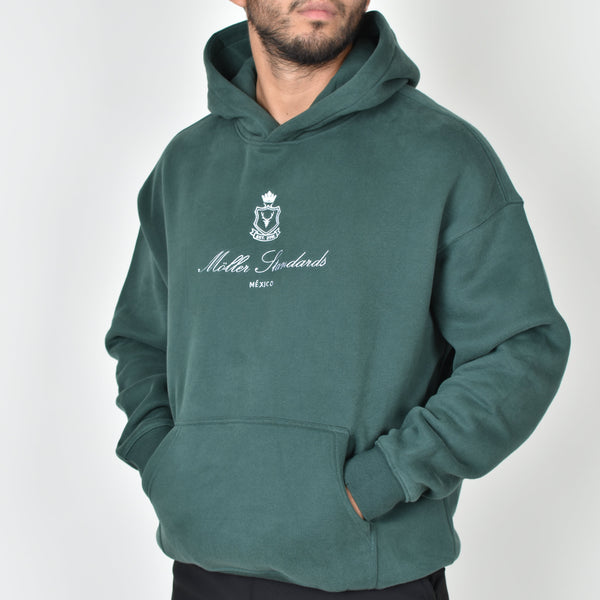 Sudadera Suavizada 350 gsm Moller Standards Verde