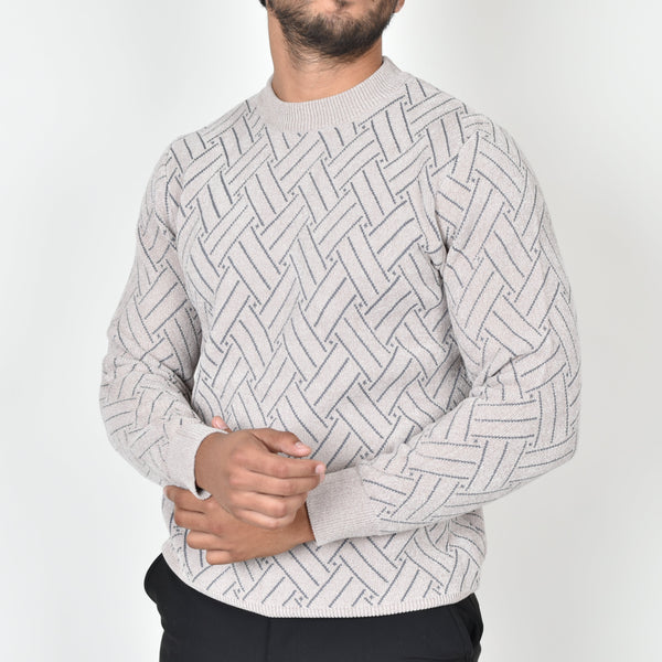 Suéter Tejido Fausset Beige