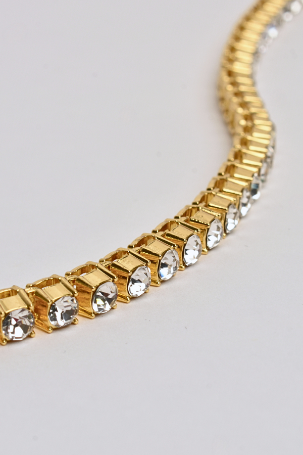 Collar Dorado Diamantes