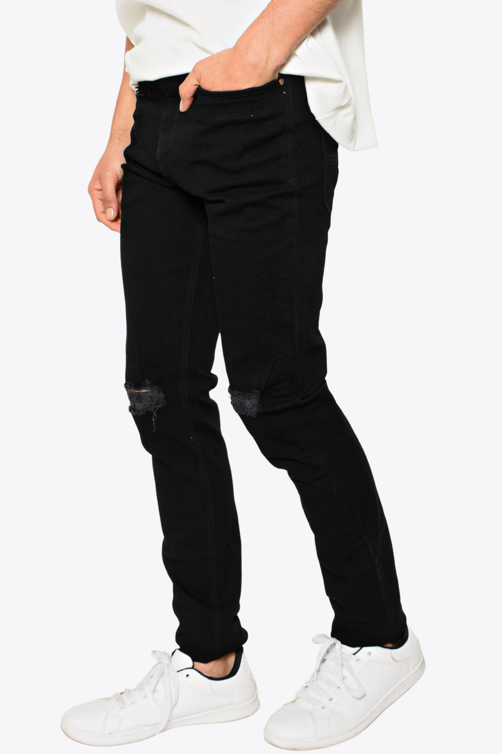 Mezclilla Combinacion De Camisa Con Pantalon Negro Combinacion