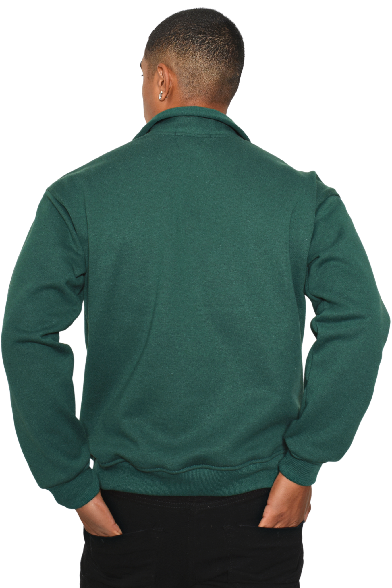Sudadera zipper verde