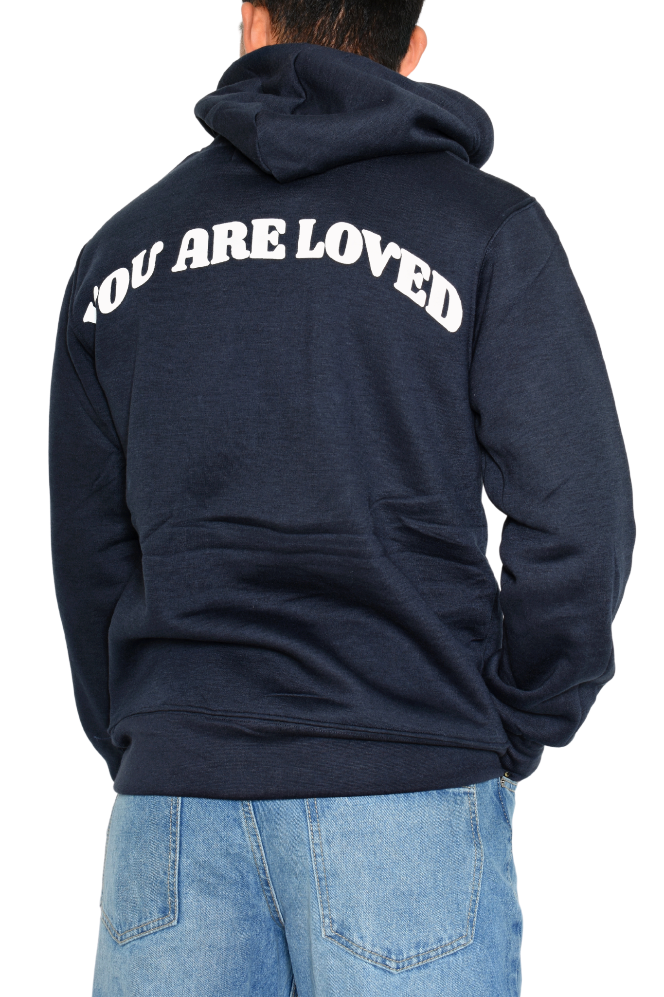 Hoodie Azul Marino Slim Fit You Are Loved