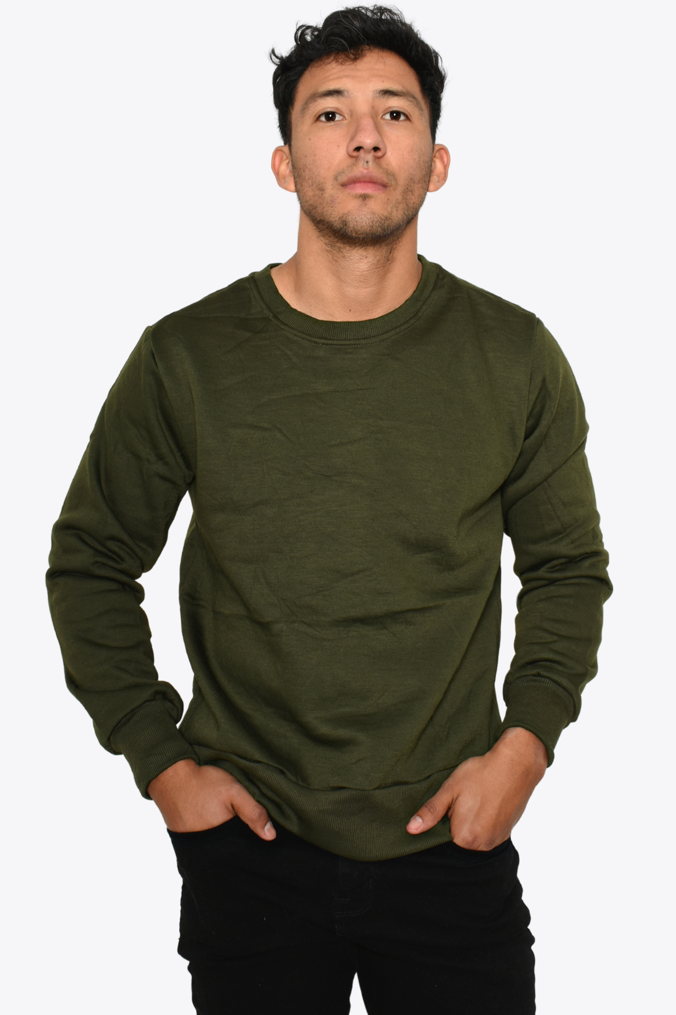 Suéter Verde Olivo Slim Fit