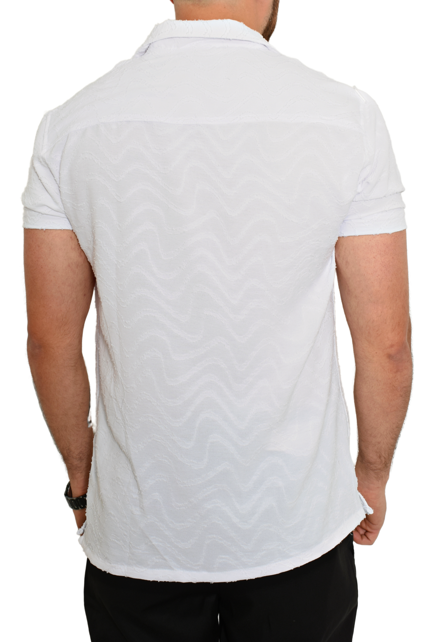 Camisa Prejuicio Textura Blanca