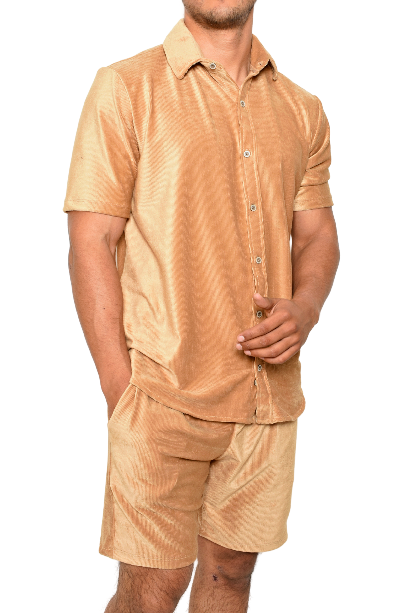 Camisa Khaky Estilo Pana con Short