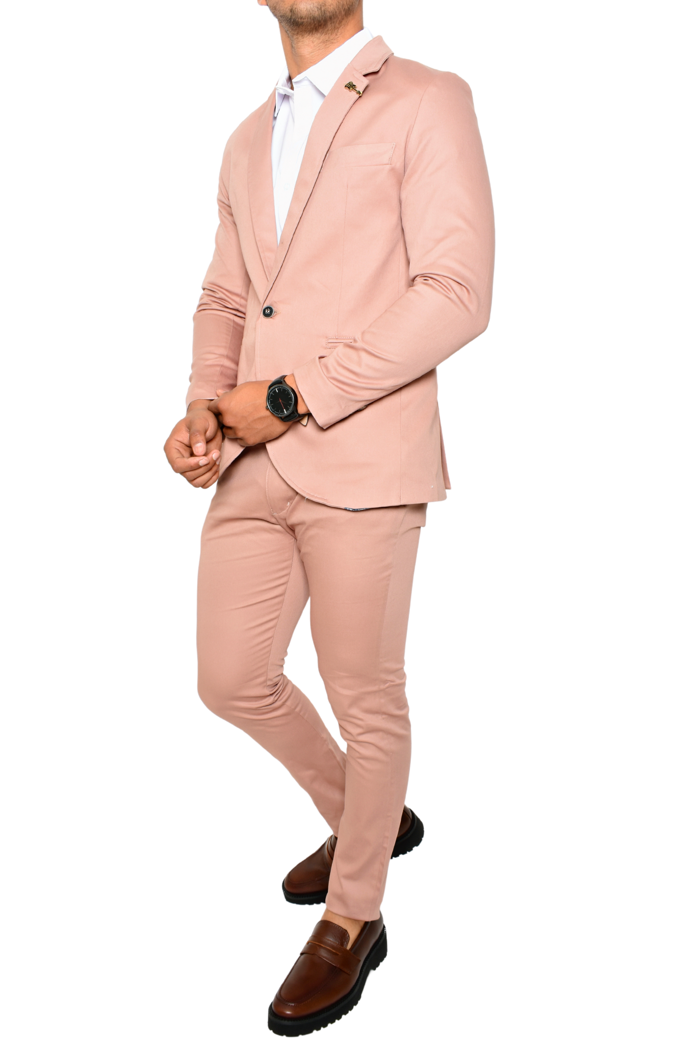 Traje Liso Color Rosa Palo