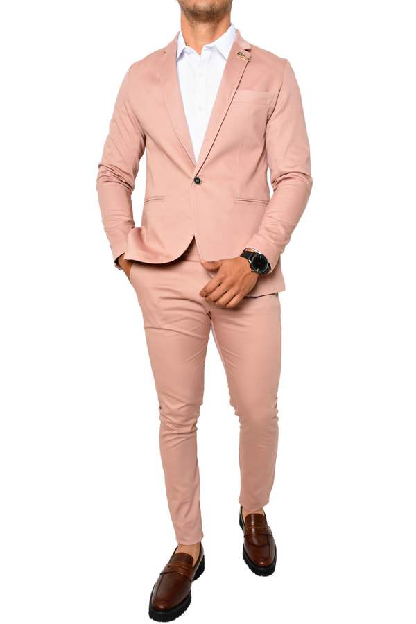 Traje Liso Color Rosa Palo
