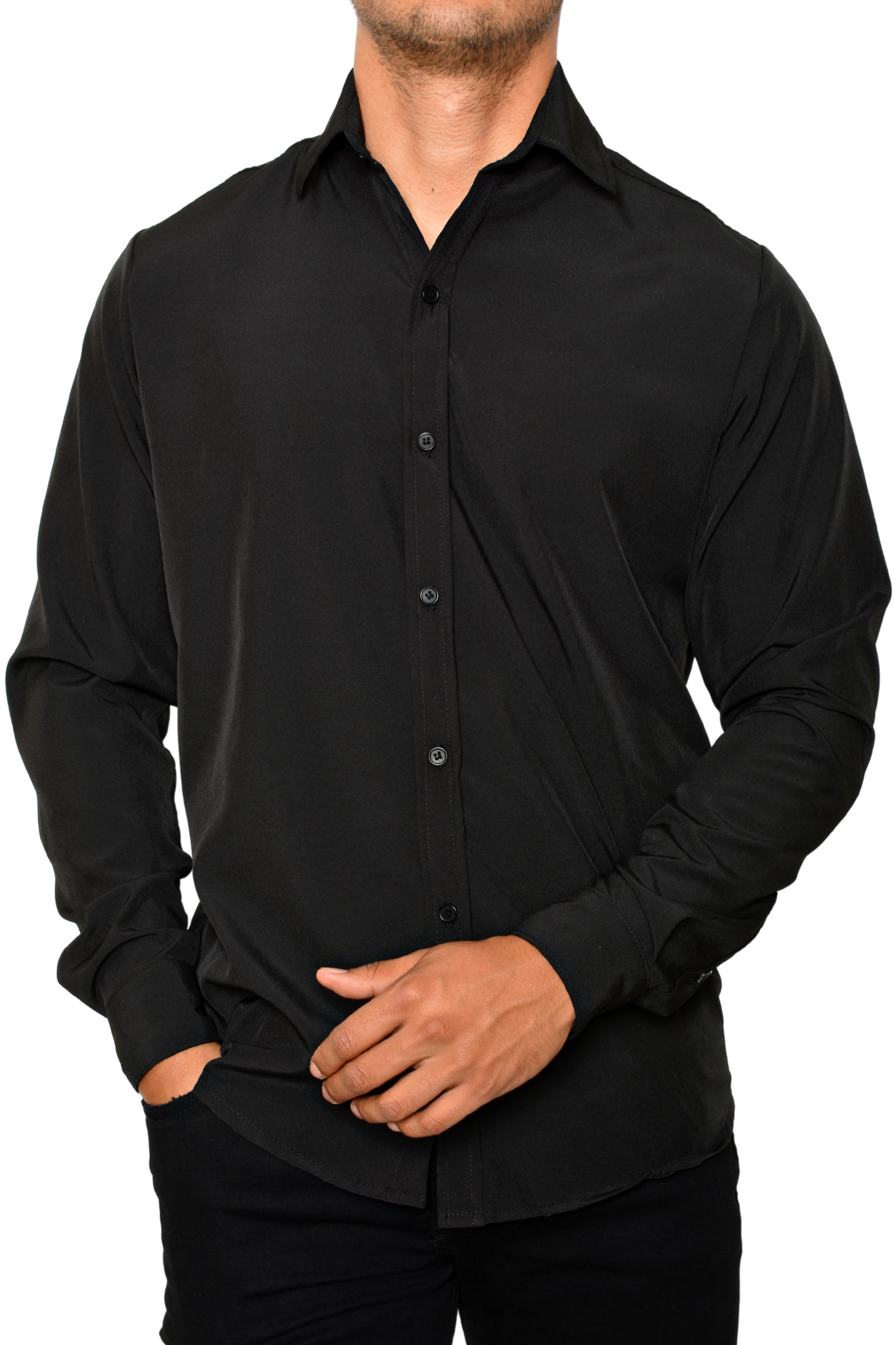 Camisa Negra Moller Antifluidos M.L.