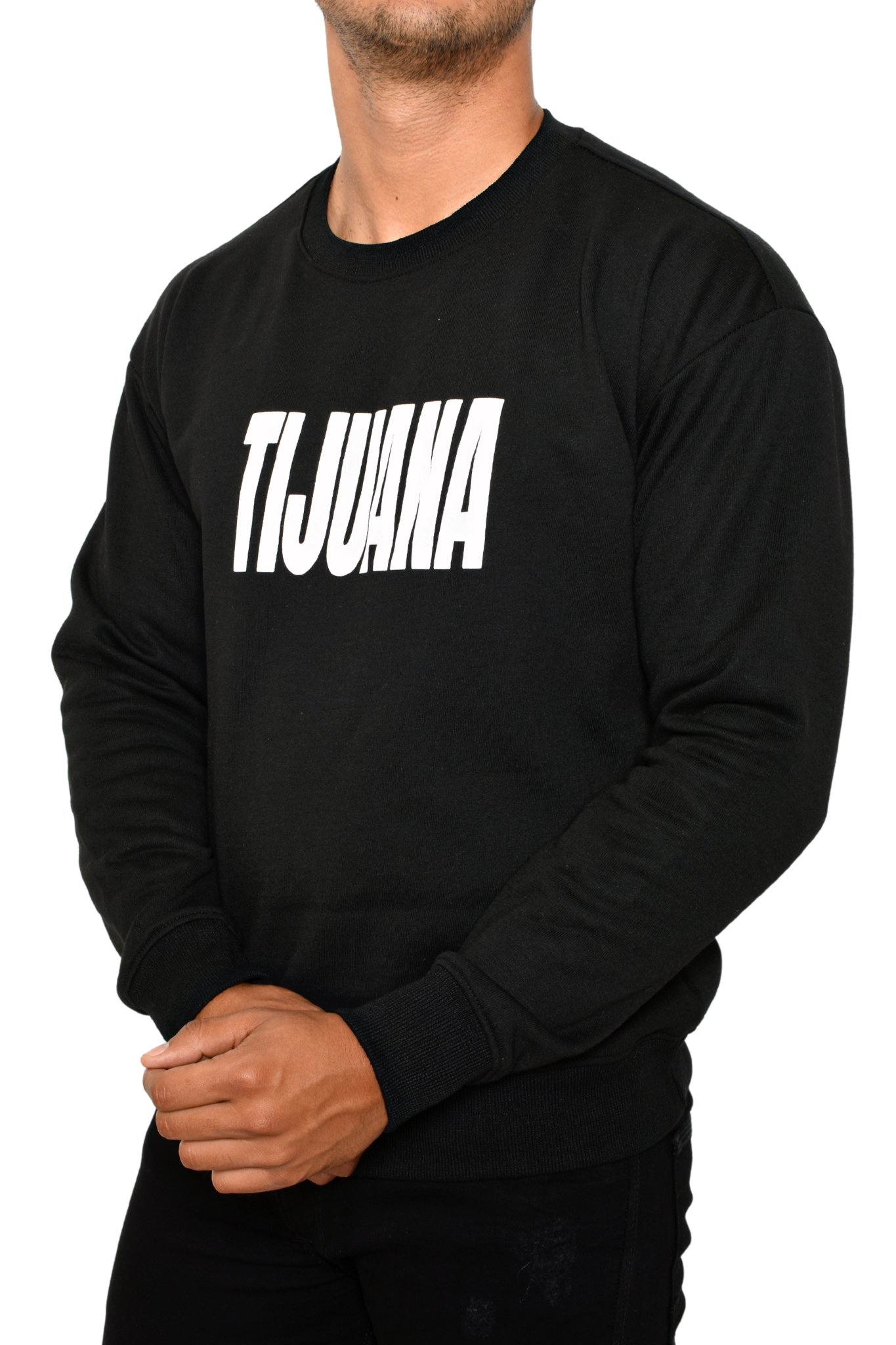 Suéter Negro Tijuana Cuello Redondo
