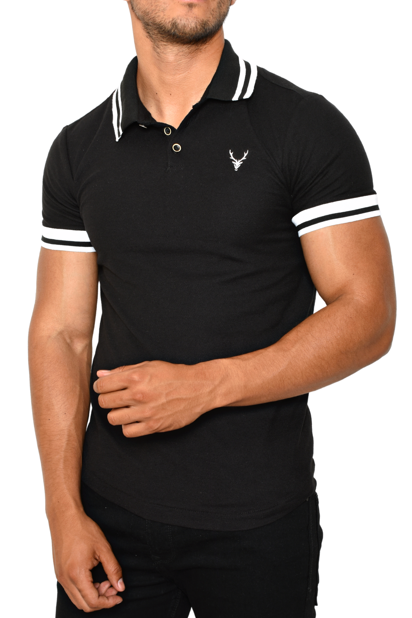  Camiseta Rayas Negras Y Blancas - Camisetas Para Hombre /  Camisetas, Polos Y Cam: Moda
