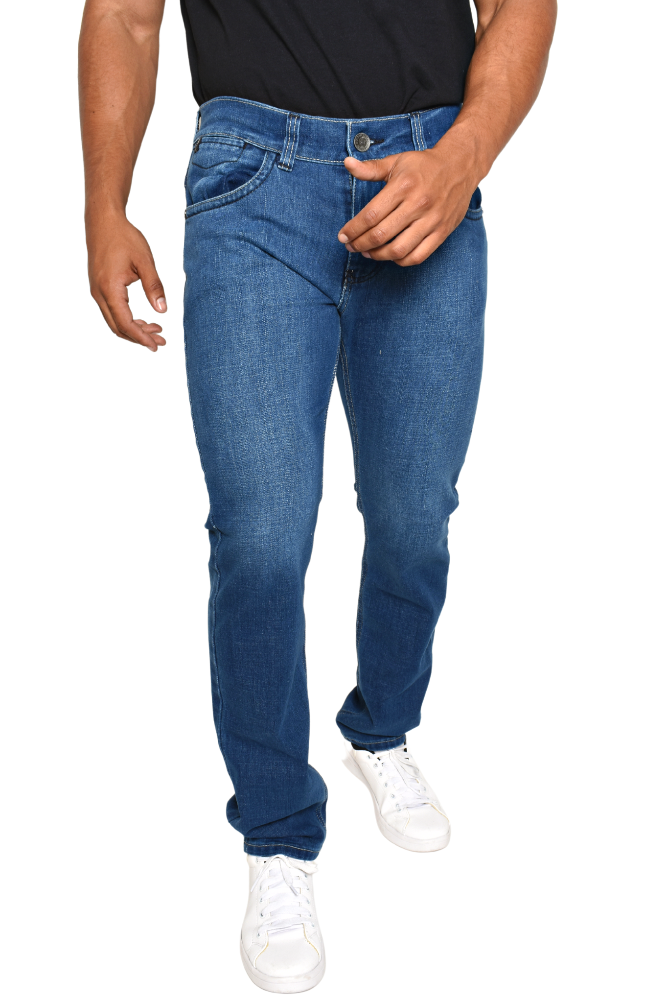 Pantalón de Mezclilla Azul Fuerte Slim Fit GS