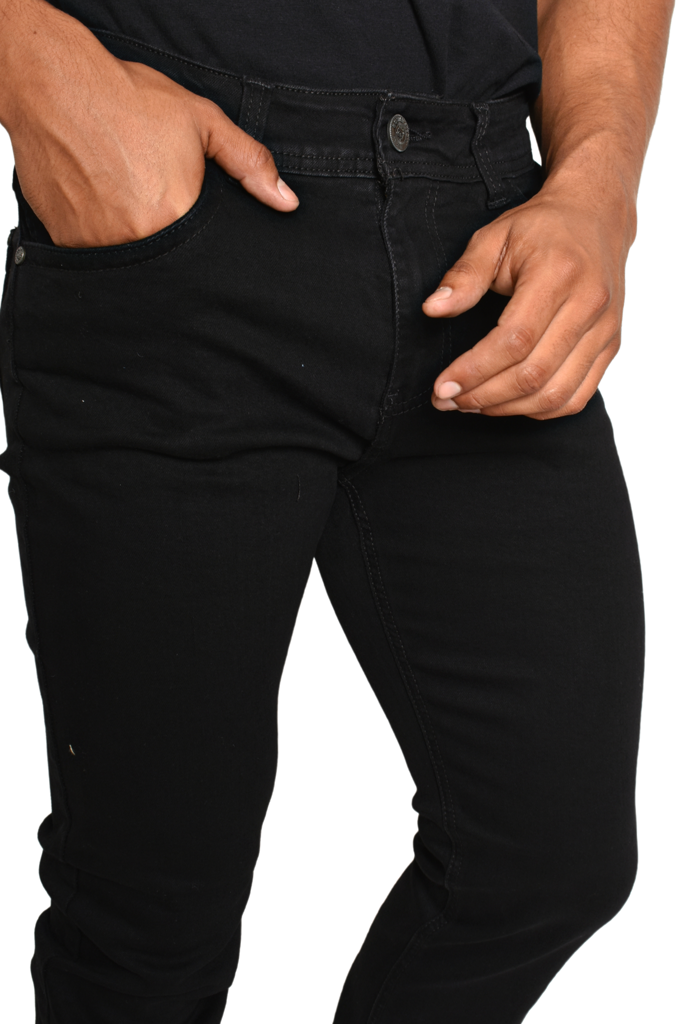 Pantalón de Mezclilla Negro Liso GSP