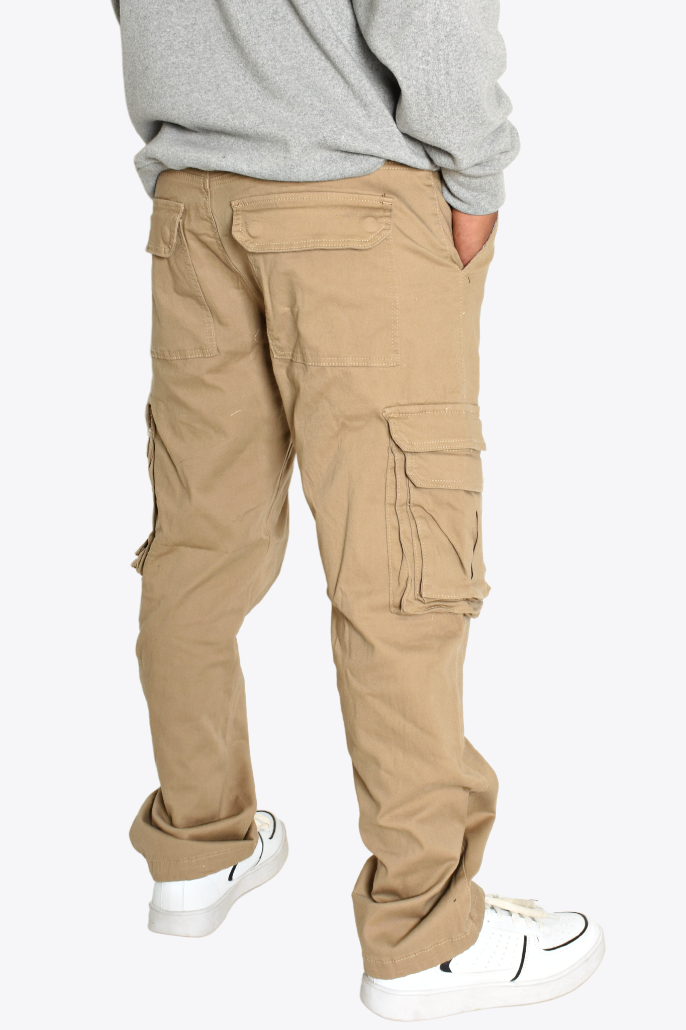 Pantalón Cargo Baggy Beige