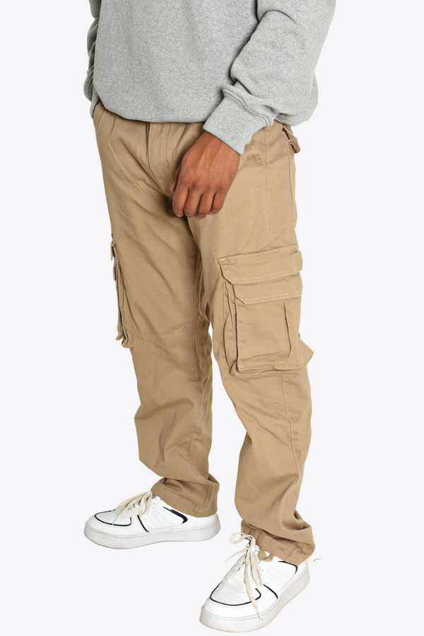 Pantalón Cargo Baggy Beige