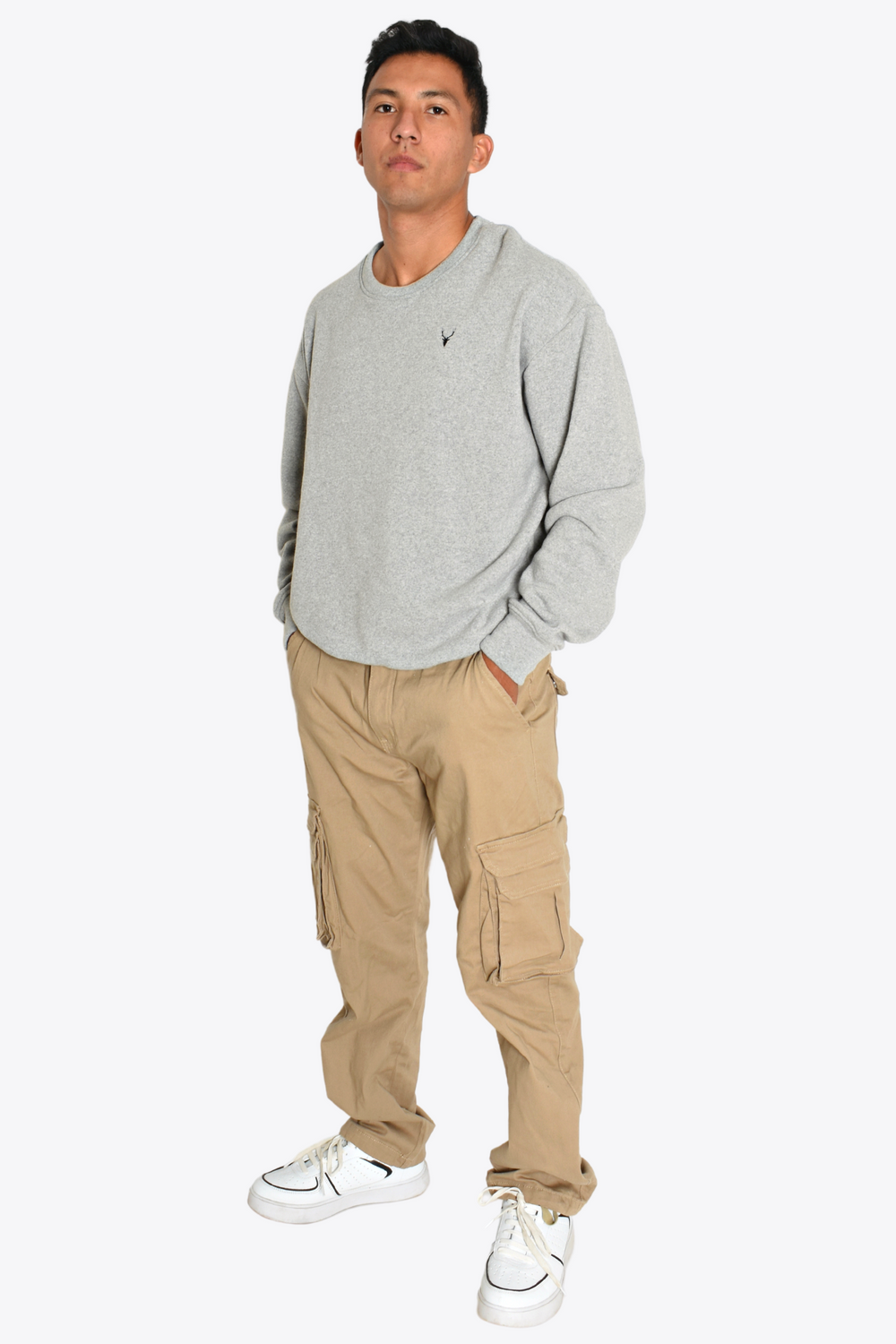 Pantalon Cargo Baggy Beige 34W 30L Beige