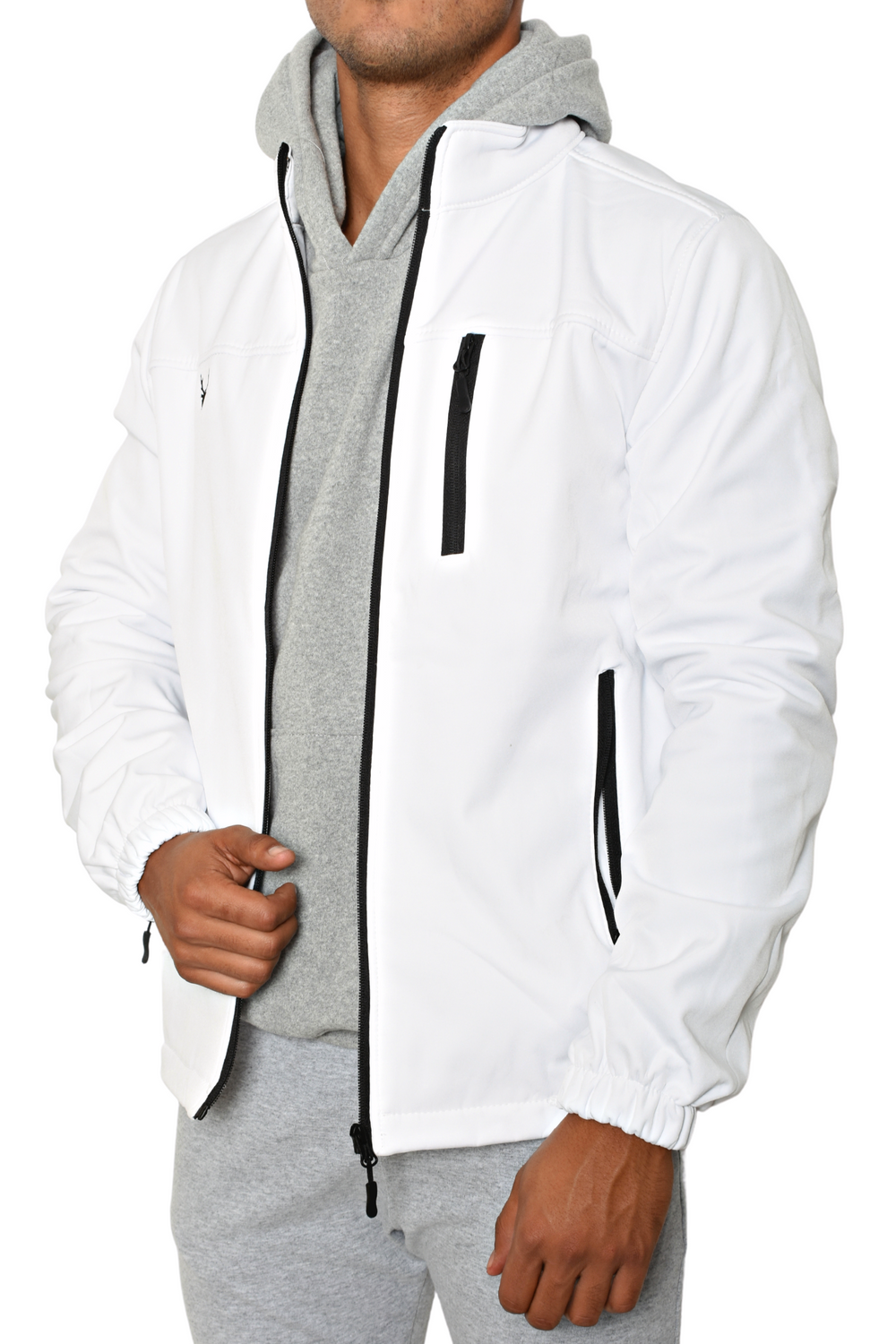 Chaqueta Acolchada Chaqueta Hollister Blanca Capucha Felpa - Main Image