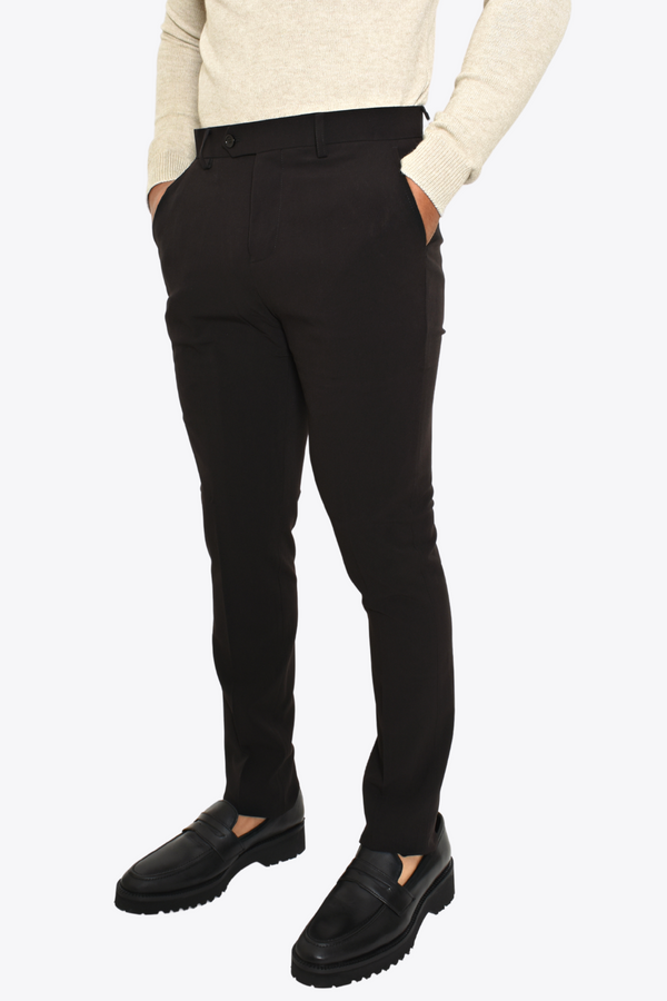 Pantalón de Vestir Negro Liso