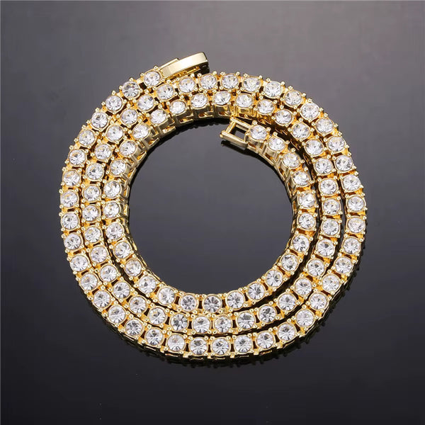 Collar Dorado Diamantes