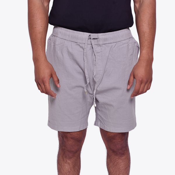 Short Tipo Lino Gris