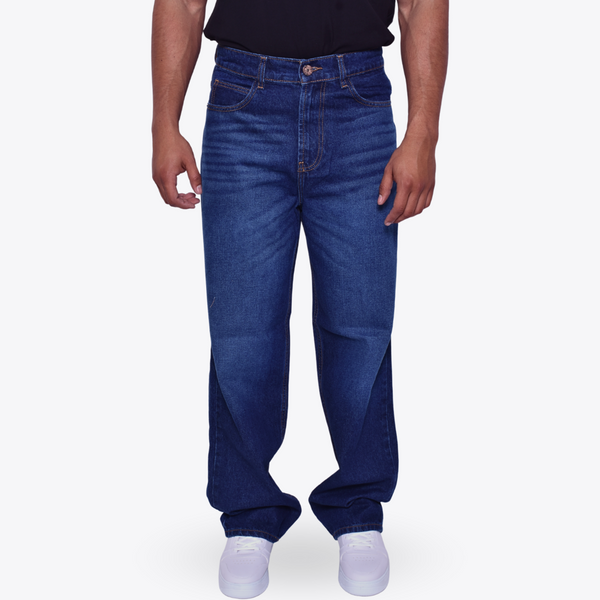 Pantalón de Mezclilla Azul Clásico Baggy Tiempos