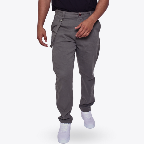 Pantalón Verde Gabardina Suavizada Slouchy Fit