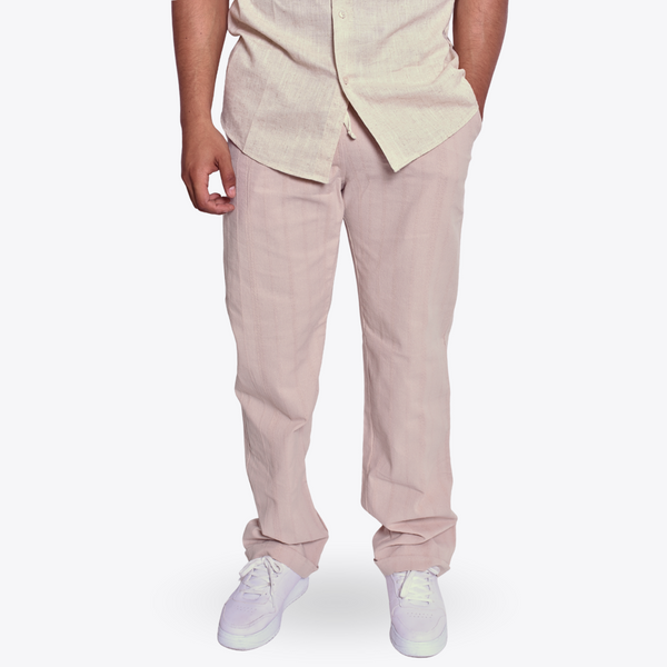 Pantalón Yoga Tipo Lino Beige