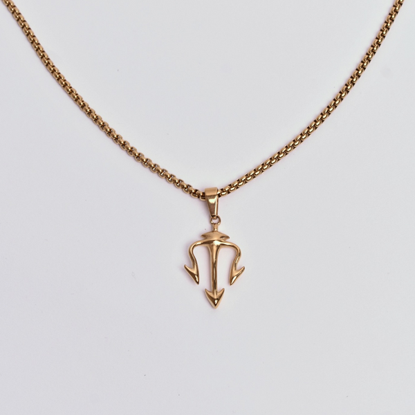 Collar Tridente Dorado