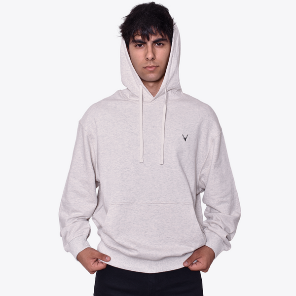 Sudadera Raw Terry Moller Brand Beige