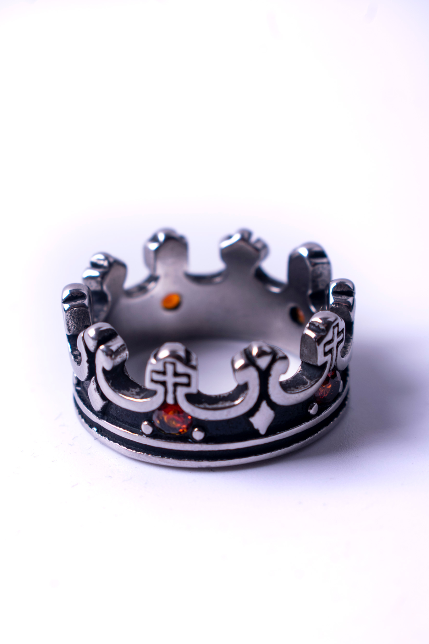 Anillo Corona Plateado
