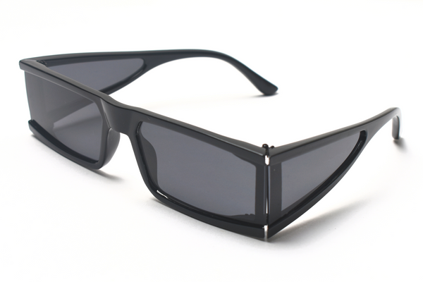 Lente Negro Total Rectangular Pequeño