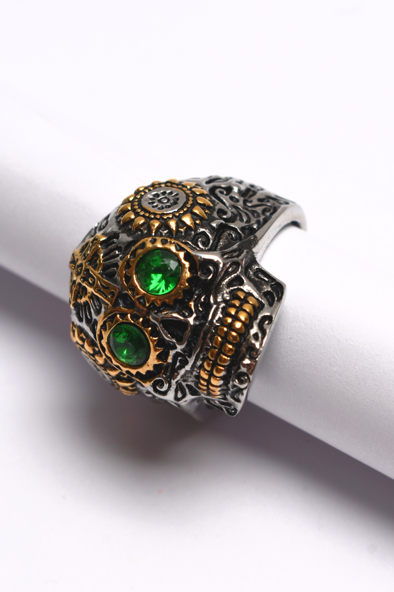 Anillo Plateado Calavera