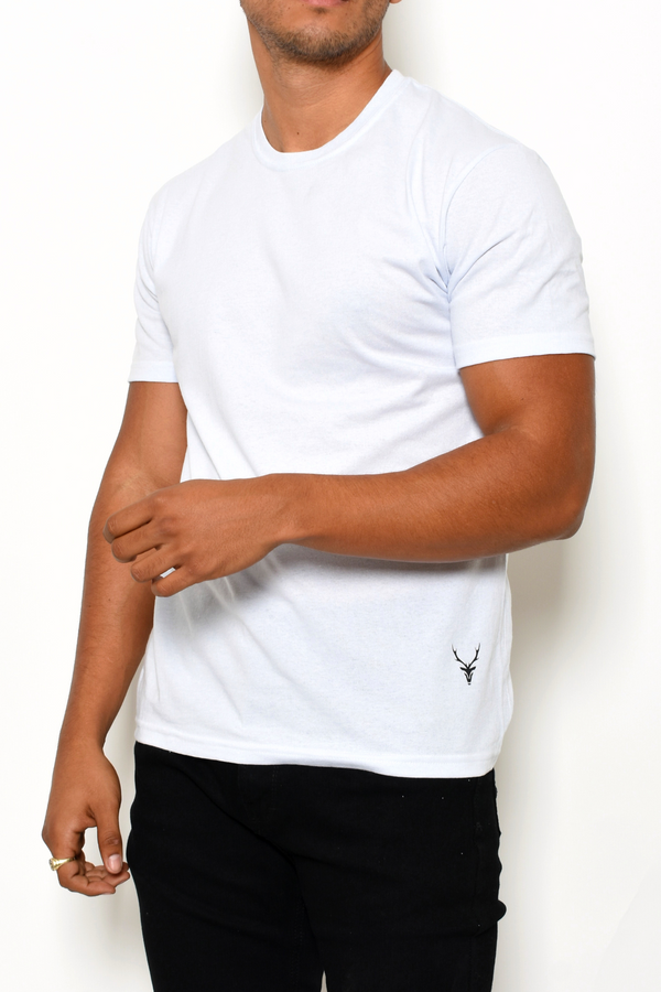 Playera Ecológica Cuello Redondo Blanco