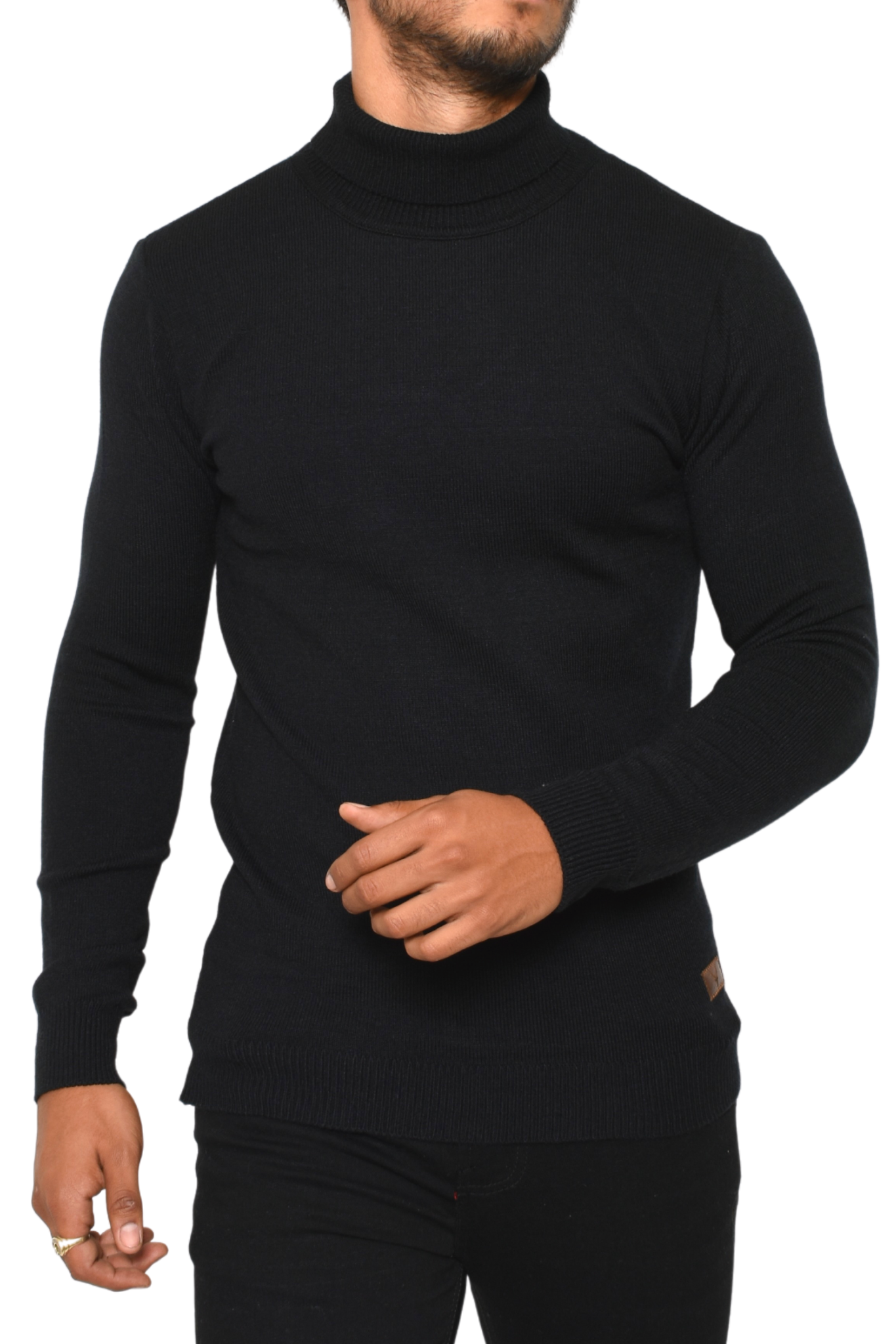 Playera cuello tortuga hombre hotsell