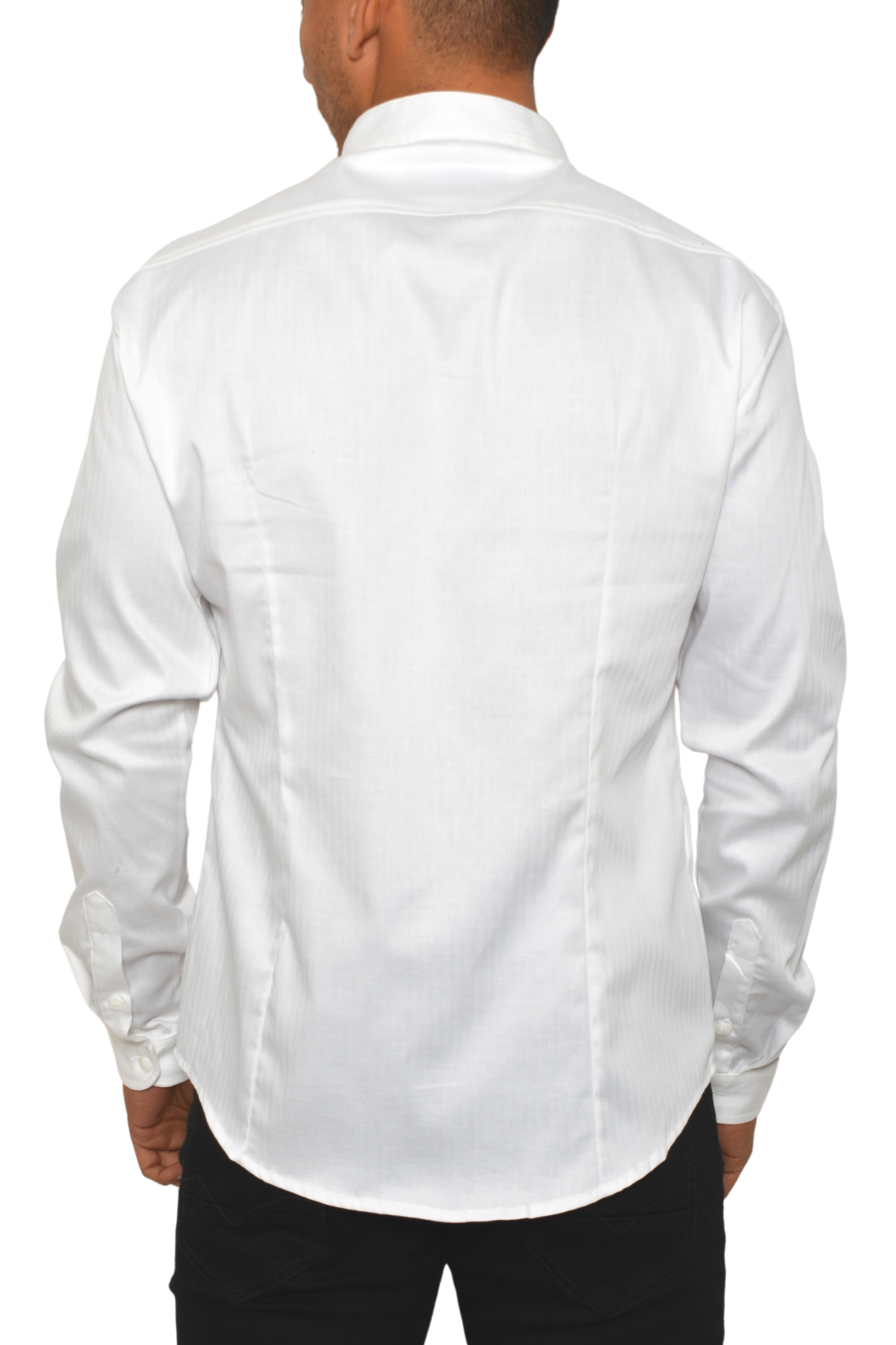 Camisa Blanca Mao Textura Palma
