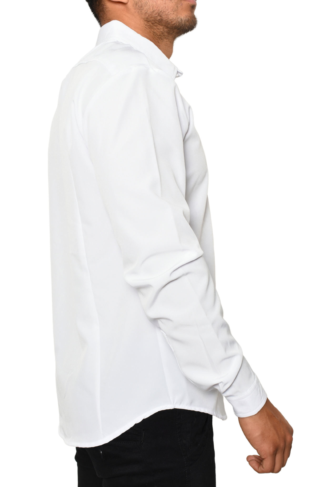 Camisa Manga Larga Blanca Cuello Sport MLLR