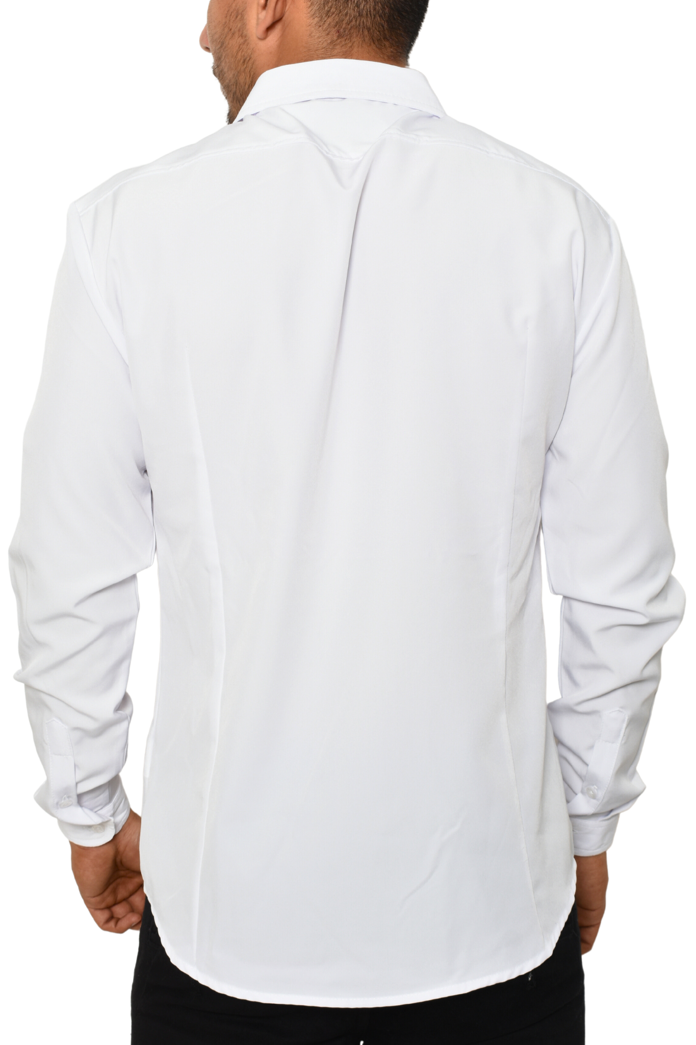 Camisa Manga Larga Blanca Cuello Sport MLLR