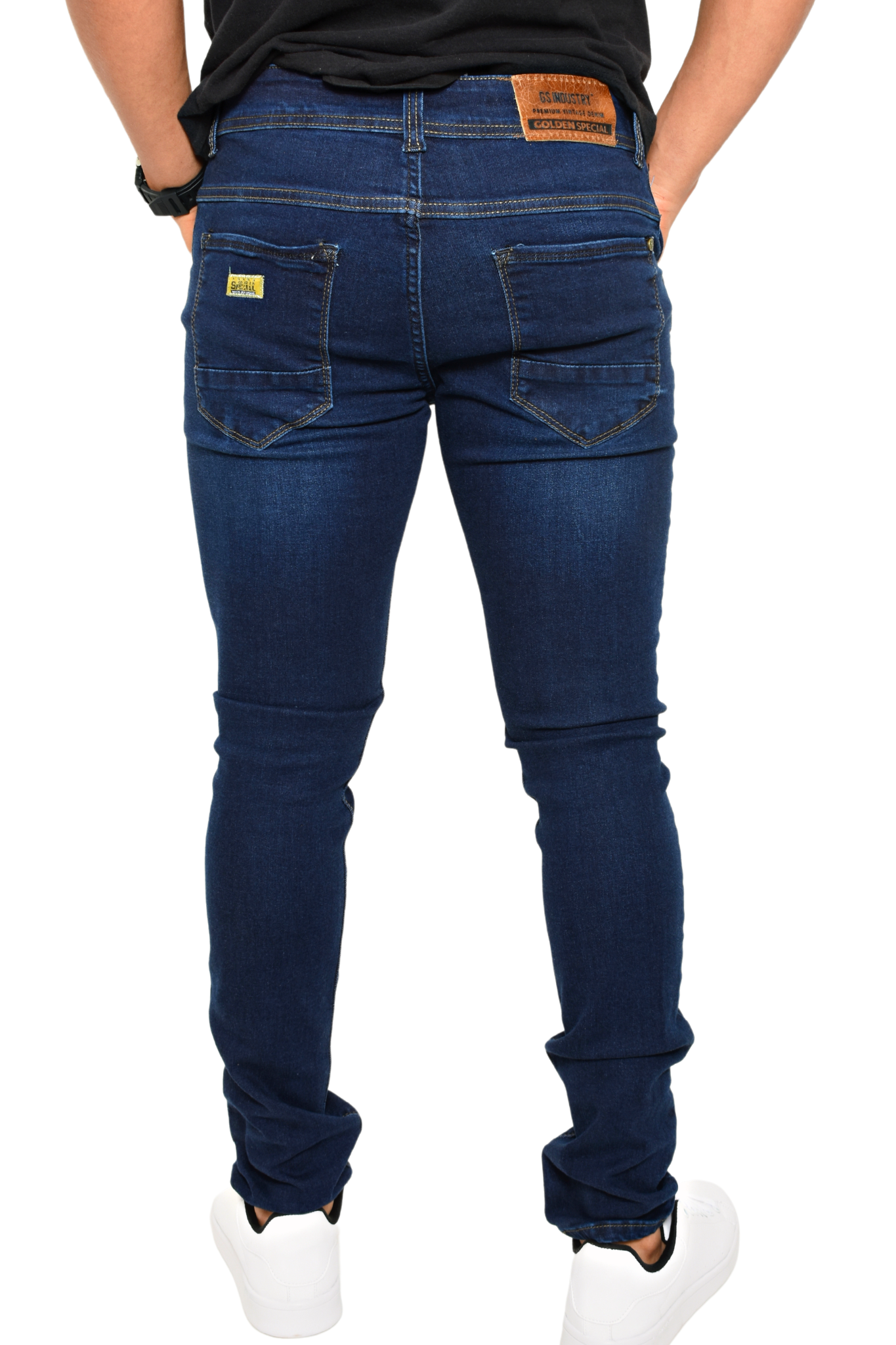 Pantalón de Mezclilla Azul Olas Etiqueta Premium Vintage