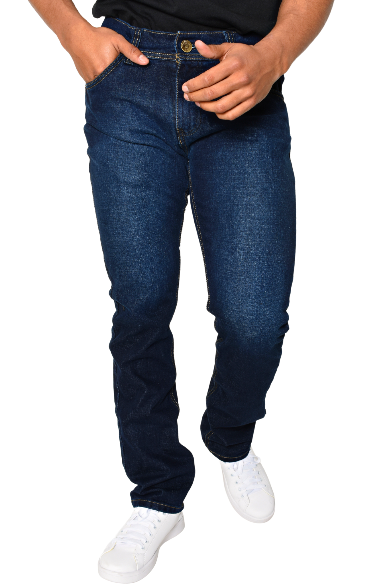 Pantalón de Mezclilla Azul Etiqueta Denim Slim GS