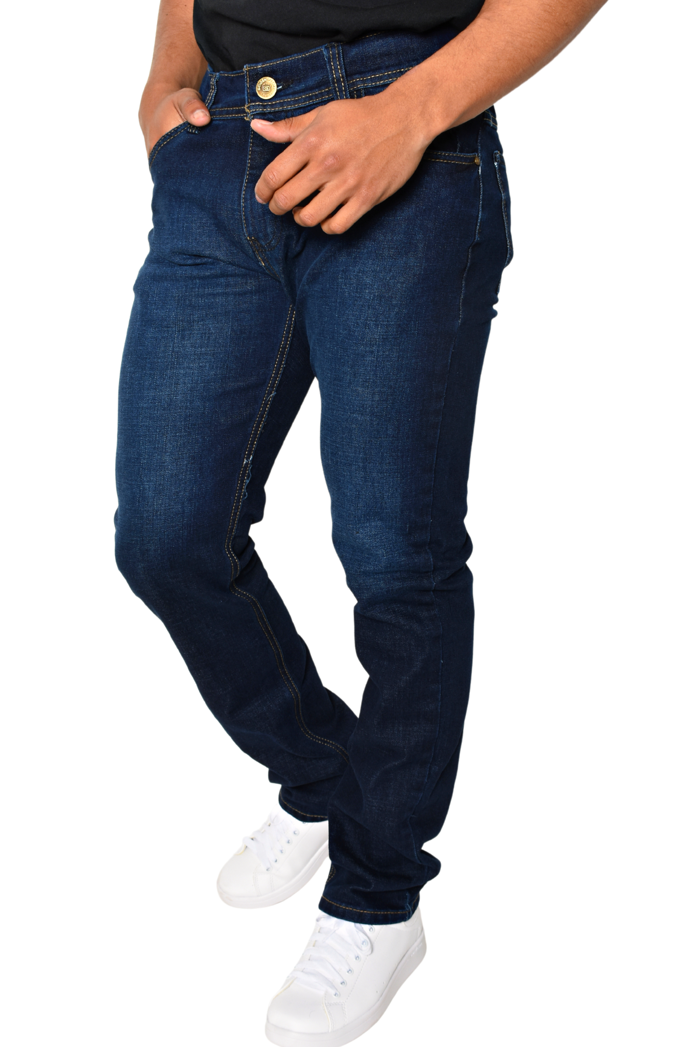 Pantalón de Mezclilla Azul Etiqueta Denim Slim GS